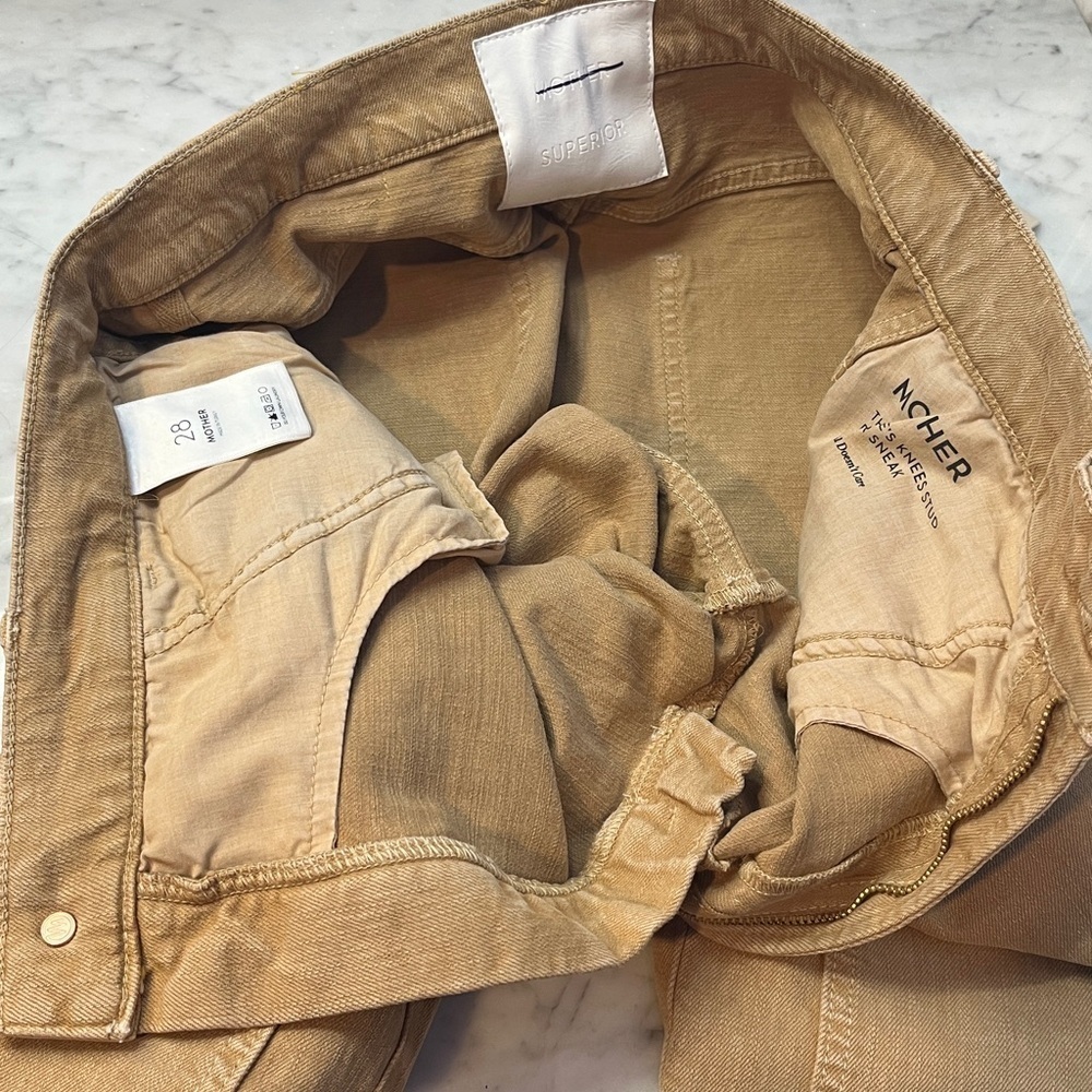 MOTHER Bee’s Knees Stud Finder Wide-Leg Pants Size 28 NWT - Picture 11 of 16